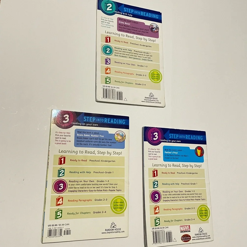 3 Step into Reading Step Paperback (Iron Man/ DC Super Friends/ Beans Baker, #5